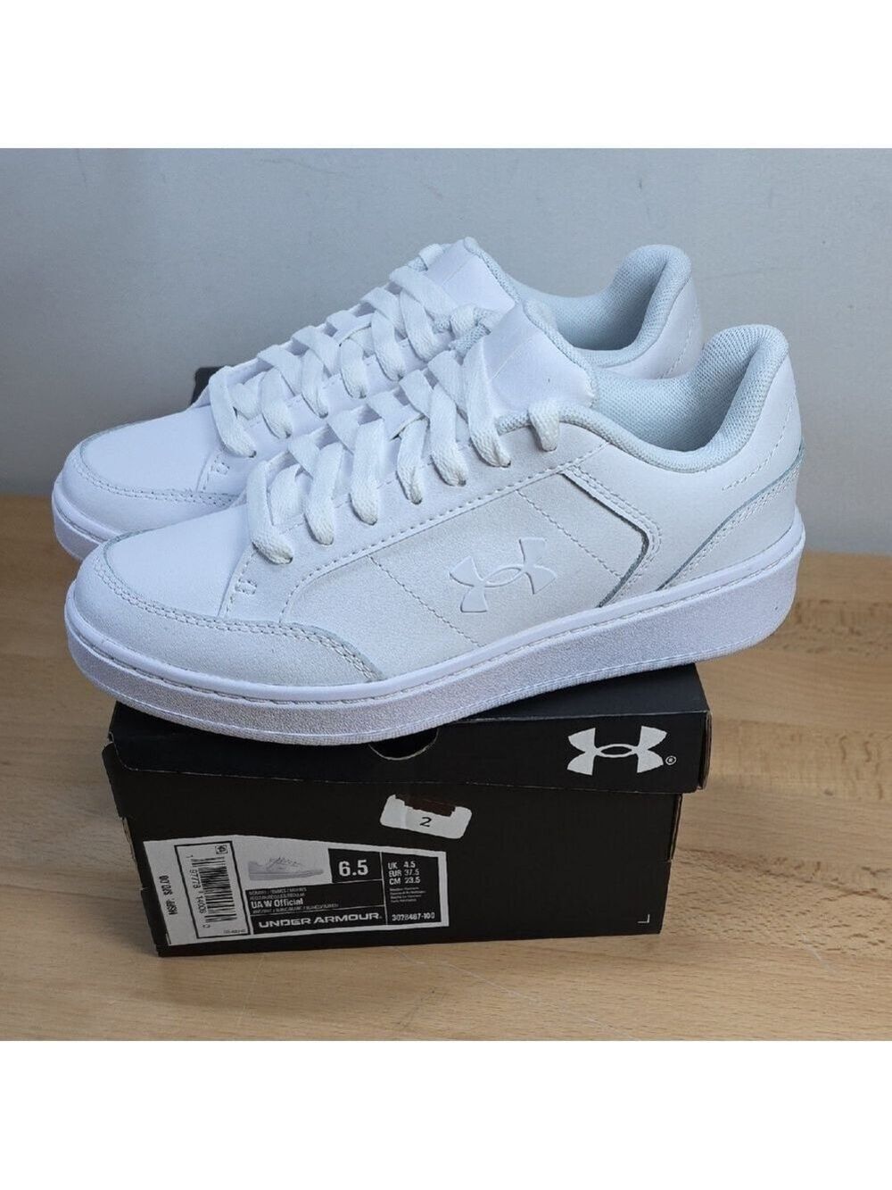 Under Armour Classic White Athletic Shoes